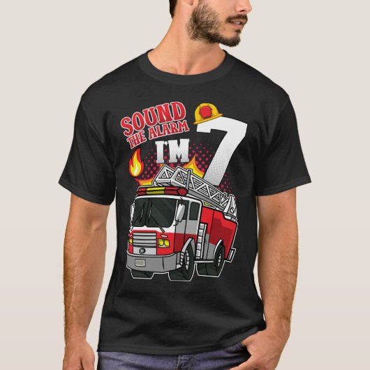 Sound The Alarm Ich bin 7 Feuerwehrmänner Männer T-Shirt (Vorderseite)