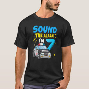 Sound The Alarm Ich bin 7 Jahre alt 7. Geburtstag  T-Shirt