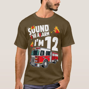 Sound the Alarm Kids Fireruck 12. Geburtstagsparty T-Shirt