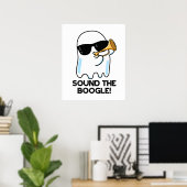 Sound The Boogle Funny Ghost Bugle Puff Poster (Heimbüro)