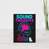 Sound Thoughts Stoic Philosophy Minimalist Slogan  Karte (Vorderseite)