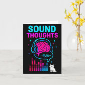 Sound Thoughts Stoic Philosophy Minimalist Slogan Karte (Gelbe Blume)