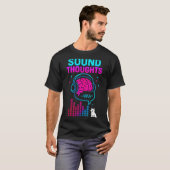 Sound Thoughts Stoic Philosophy Minimalist Slogan  T-Shirt (Vorne ganz)