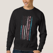 Sound Trans bin ich in lgbt Pride Monat CDs Sweatshirt (Vorderseite)