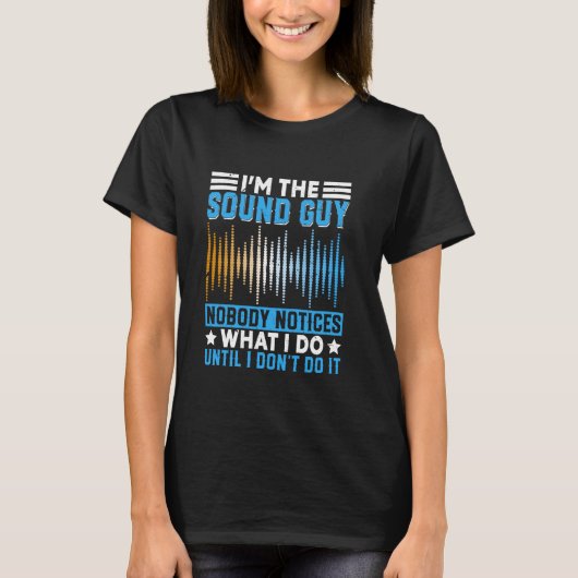 Sound Typ Audio Engineer Technician Funny Music Pr T-Shirt (Vorderseite)