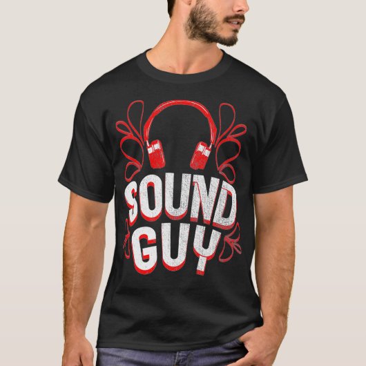Sound Typ Design Audio Engineer Headphone Recordin T-Shirt (Vorderseite)