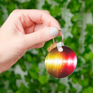 Sound Wave Abstrakt Schlüsselanhänger