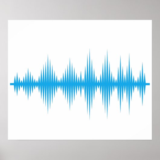 Sound Wave Art Geschenk für sie / ihn Poster (Vorne)