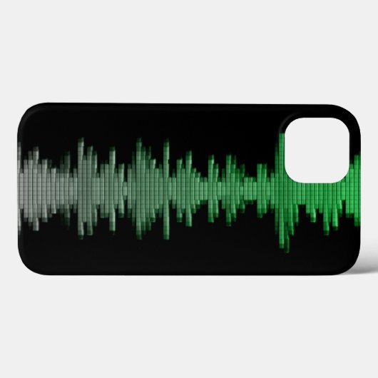 Sound Wave Audiophile iPhone Case (Rückseite (Horizontal))