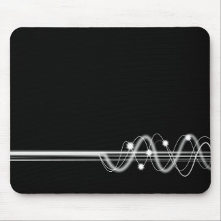 Sound Wave - Black Mousepad