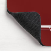 Sound Wave - Dark Maroon Mousepad (Ecke)