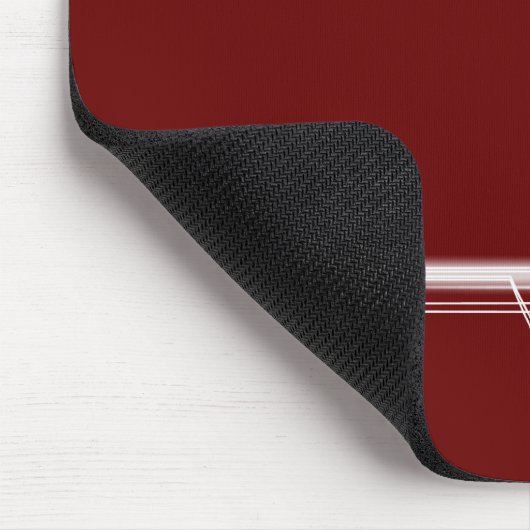 Sound Wave - Dark Maroon Mousepad (Ecke)