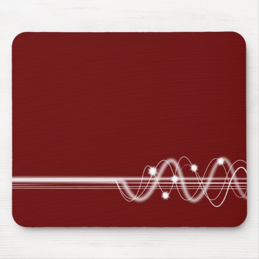 Sound Wave - Dark Maroon Mousepad (Vorne)