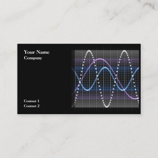 Sound Wave Design 01 - Visitenkarten Visitenkarte (Vorderseite)