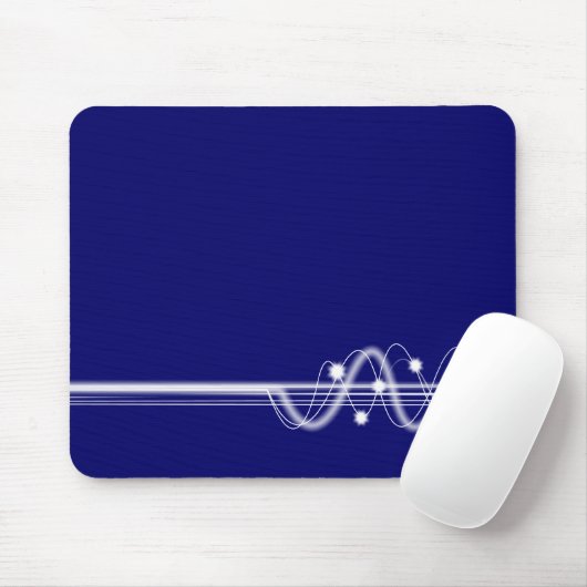 Sound Wave - Dunkelblau Mousepad (Mit Mouse)