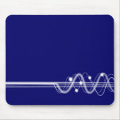 Sound Wave - Dunkelblau Mousepad (Vorne)