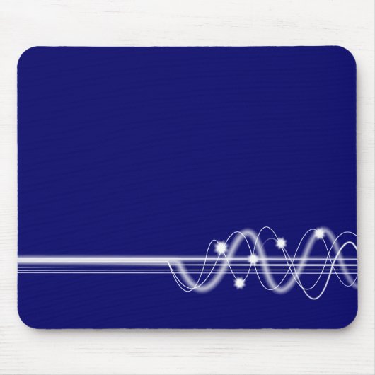 Sound Wave - Dunkelblau Mousepad (Vorne)