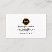 Sound Wave Frequency Audio Engineer Deejay Visitenkarte (Rückseite)