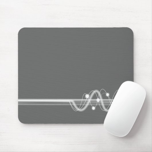 Sound Wave - Grau Mousepad (Mit Mouse)