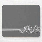 Sound Wave - Grau Mousepad (Vorne)