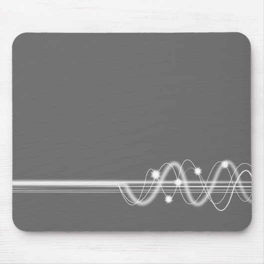 Sound Wave - Grau Mousepad (Vorne)
