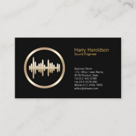 Sound Wave Icon Sound Engineer Business Card Visitenkarte