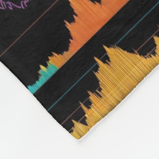 Sound Waves Fleecedecke (Ecke)