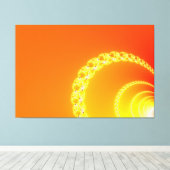 Sound Waves Fraktal Art Leinwanddruck (Insitu (Holzboden))