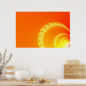 Sound Waves Fraktal Art Poster (Küche)