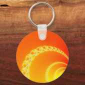 Sound Waves Fraktal Art Schlüsselanhänger (Vorderseite)