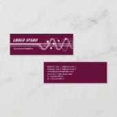 Sound Waves II - Deep Crimson Mini Visitenkarte (Vorne/Hinten)