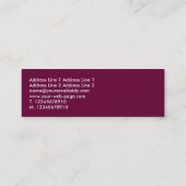 Sound Waves II - Deep Crimson Mini Visitenkarte (Rückseite)