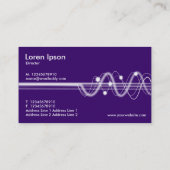 Sound Waves II - Deep Violet Visitenkarte (Rückseite)