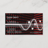 Sound Waves - Spot Corner - Red Visitenkarte (Rückseite)