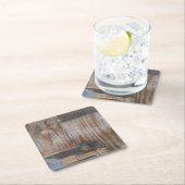 Sound Wood I Rechteckiger Pappuntersetzer (Vor Ort)