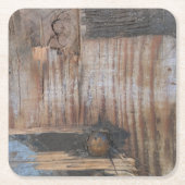 Sound Wood I Rechteckiger Pappuntersetzer (Vorderseite)