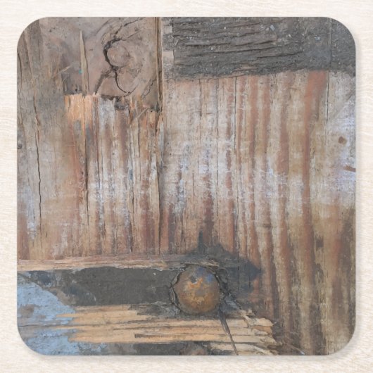 Sound Wood I Rechteckiger Pappuntersetzer (Vorderseite)