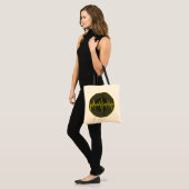 Sound Yellow Dark Round Budget Tobag Tragetasche (Vorderseite (Model))