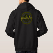 Sound Yellow Dark Round Sweatshirt Tasche & Back (Rückseite)