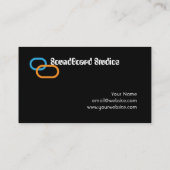 Soundboard Musikindustrie-Karten-Schablone Visitenkarte (Rückseite)