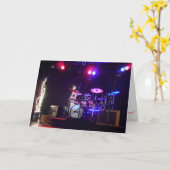 "SoundCheck Music School Drum Set" Weihnachtskarte Karte (Gelbe Blume)