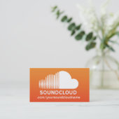 SoundCloud Musikindustrie-Karte Visitenkarte (Stehend Vorderseite)
