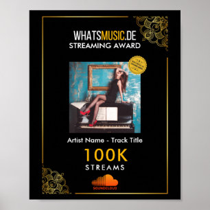 SoundCloud Streaming Award - Music Streaming Award Poster