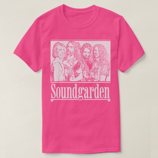 Soundgarden 90er Retro White T-Shirt (Design vorne)