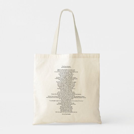 SoundGirls Awareness Project: Tote Bag mit Gedicht Tragetasche (Rückseite)