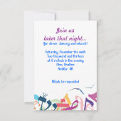 SOUNDS DER TORAH BAT Bar Mitzvah Party Card Einladung (Vorderseite)