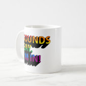 SOUNDS GAY I BIN KAFFEETASSE (Vorderseite Links)