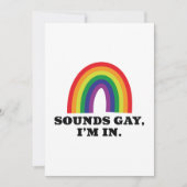 Sounds Gay I'm In Dankeskarte (Vorderseite)