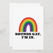 Sounds Gay I'm In Dankeskarte (Vorne/Hinten)