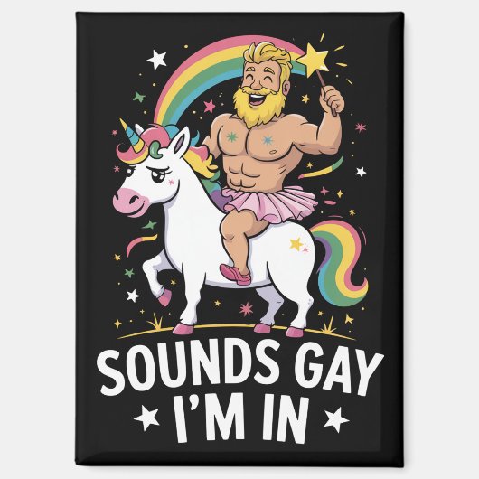 Sounds Gay Im In Magnet (Vorderseite)